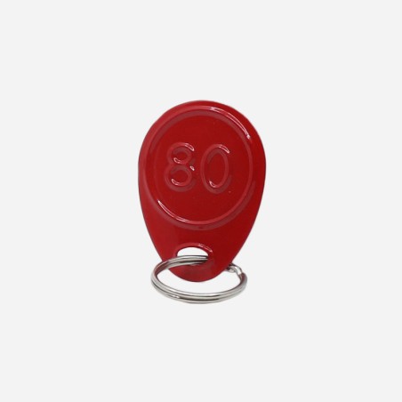 Etiquette de Jerrycan indice 80 octane avec anneau pour Jeep Ford GPW & Willys MB Etiquette de Jerrycan indice 80 octane avec anneau pour Jeep Ford GPW & Willys MB